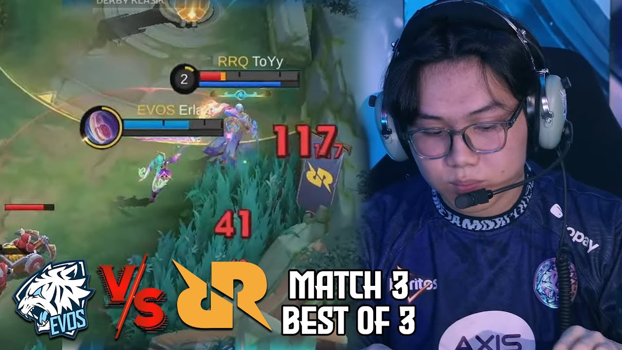 NATHAN DI COUNTER PAKE CICI GOLDNLANE?? EVOS MAIN TANPA MARKSMAN!! EVOS VS RRQ MATCH 3