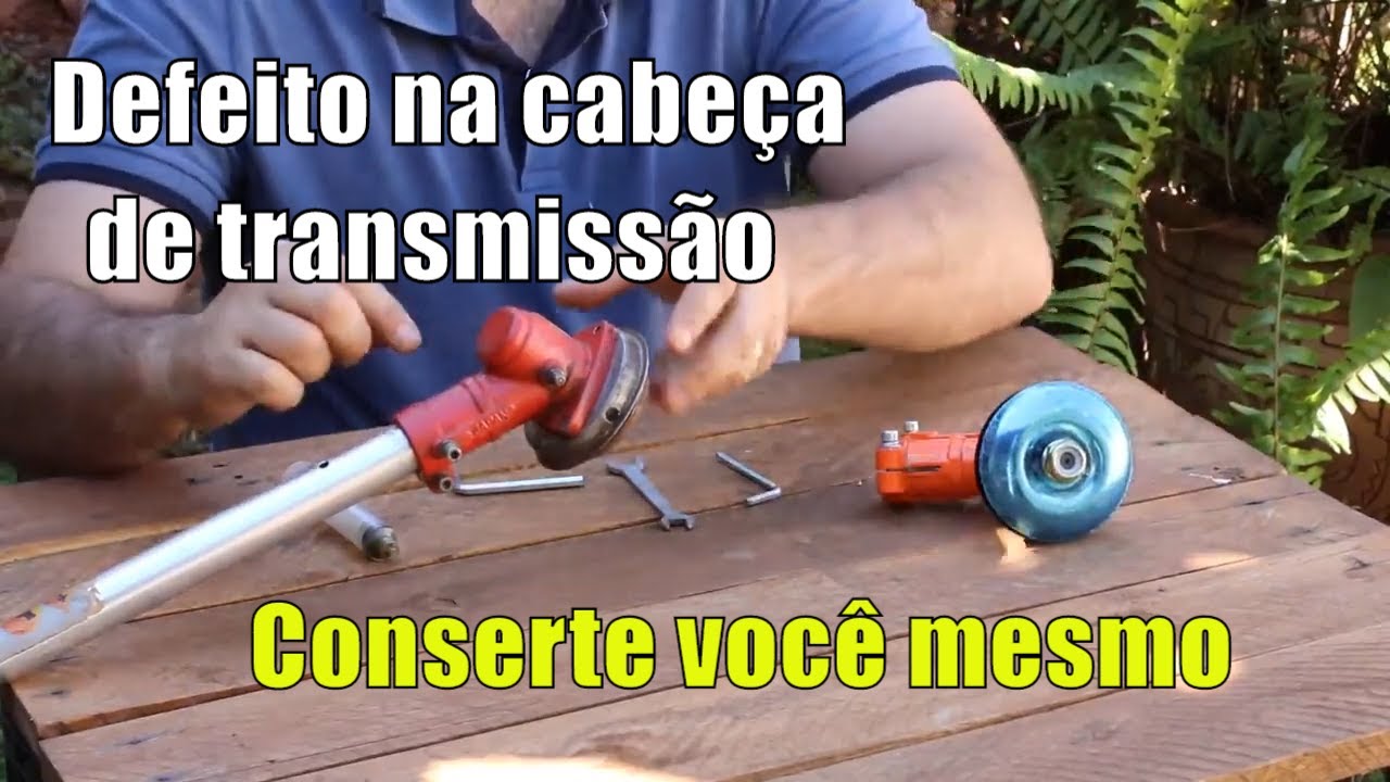 Lâmina da roçadeira não gira