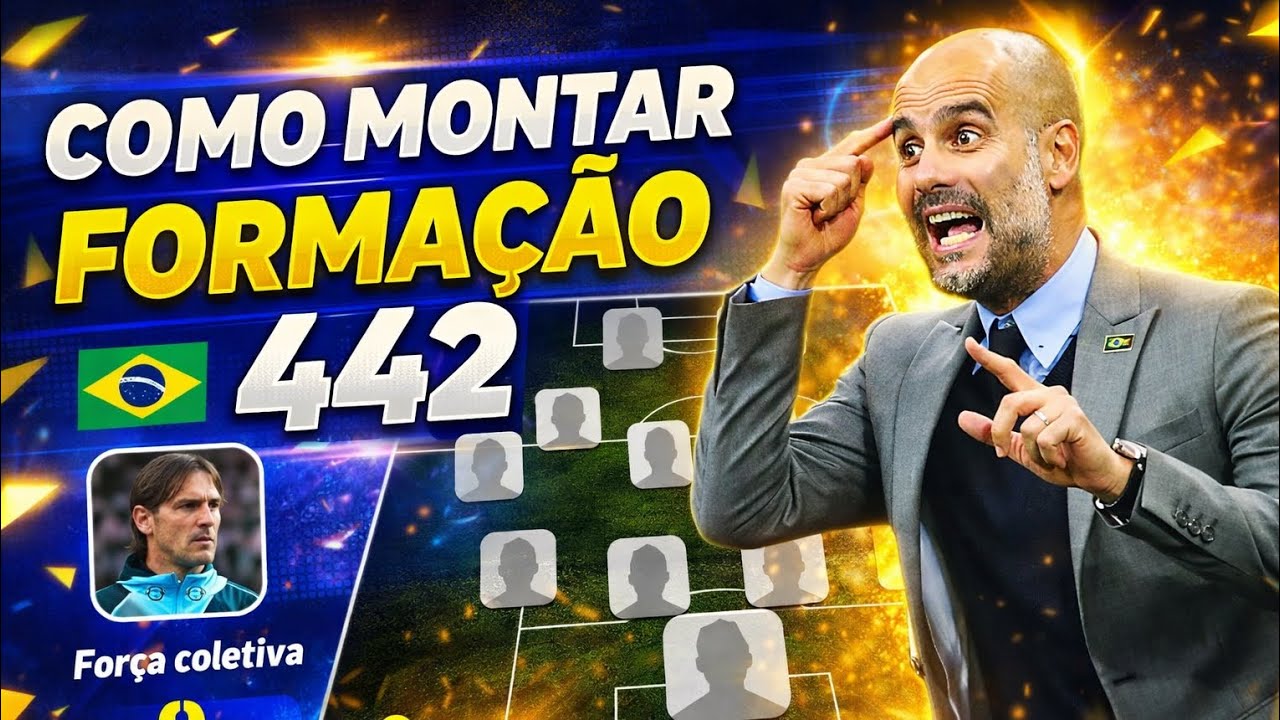 APRENDA A MONTAR A FORMAÇÃO 442 PADRÃO NO EFOOTBALL MOBILE | TUTORIAL 
