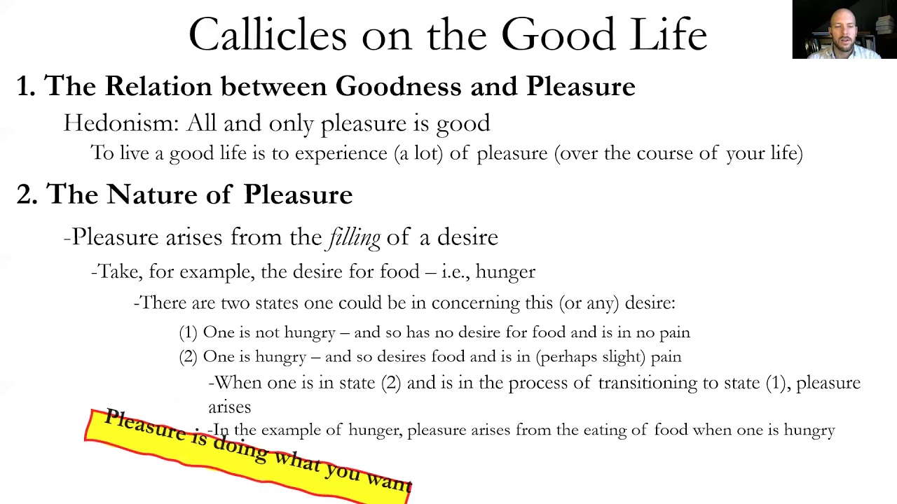 Plato - Callicles' Hedonism