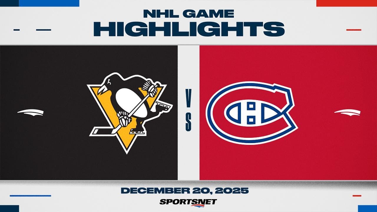 NHL Highlights | Penguins vs. Canadiens - December 20, 2025