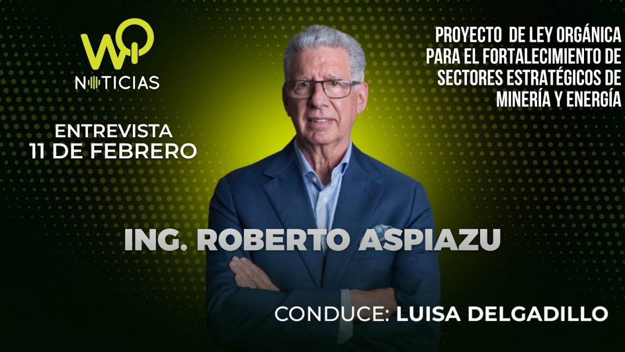 Ingeniero Roberto Aspiazu, Presidente Ejecutivo de la Cámara de Energía del Ecuador.