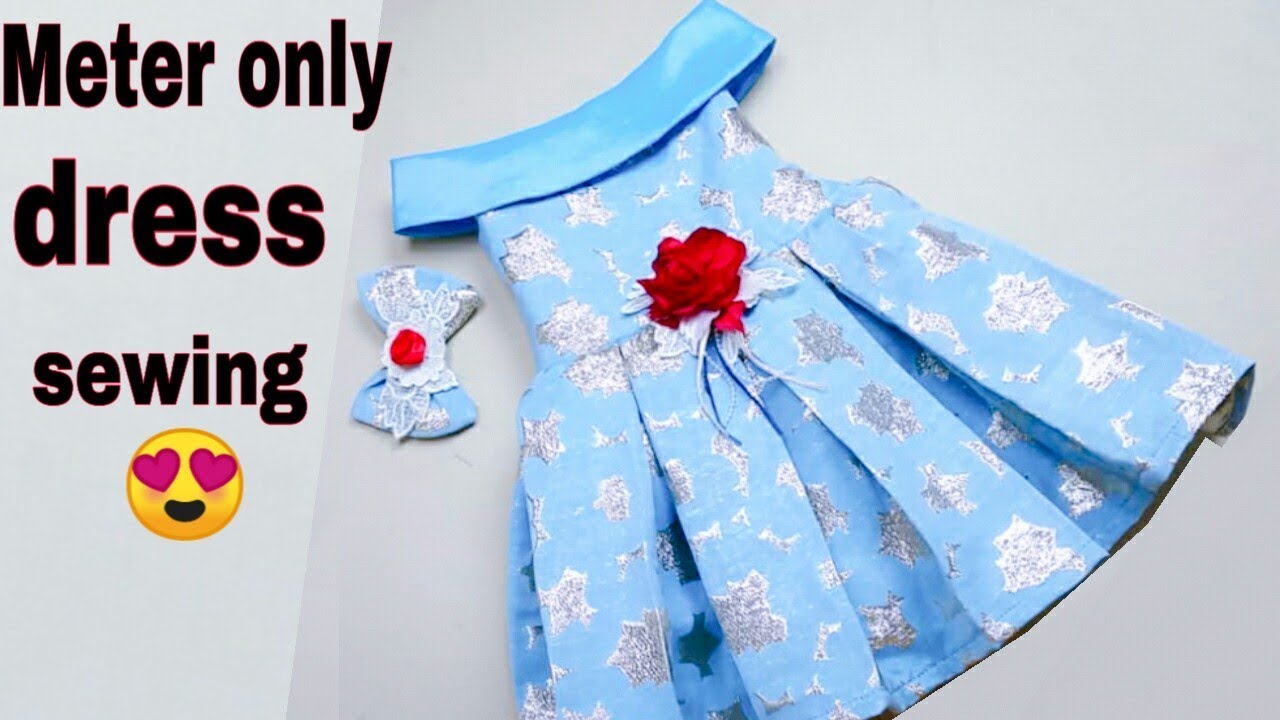 top stylish & beautiful designer frock cutting step by step easy to make