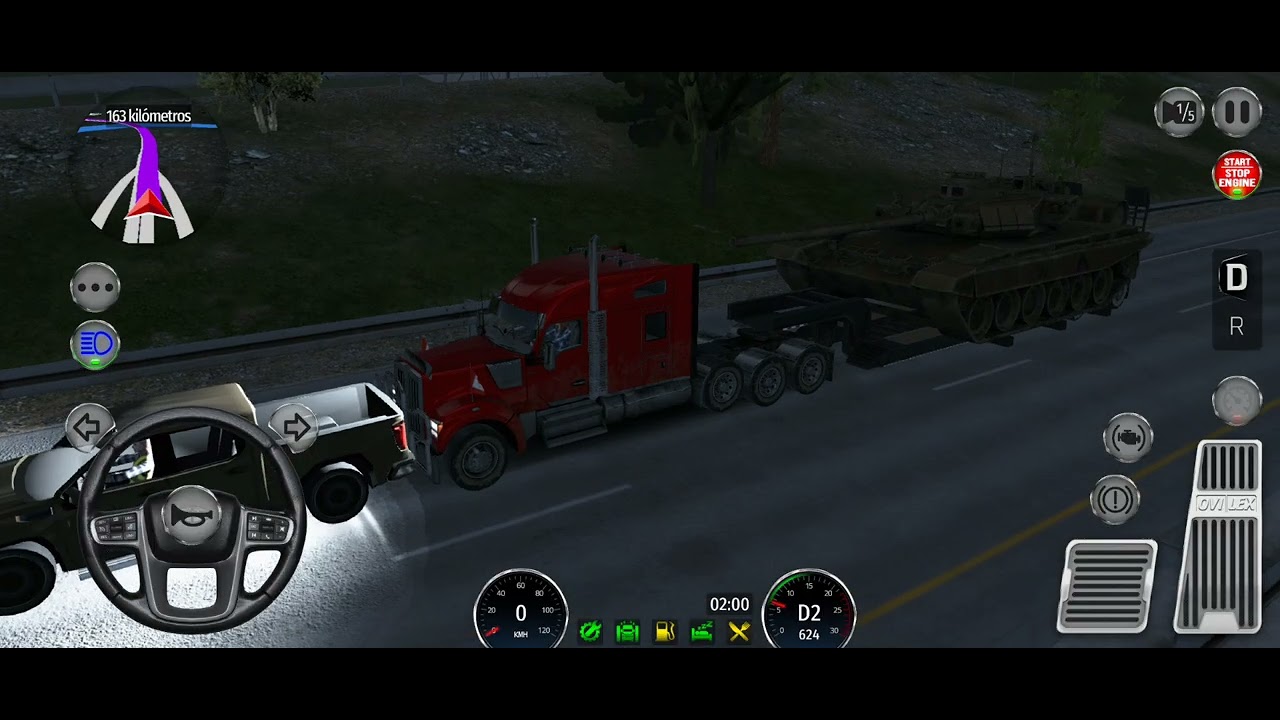 Truck Simulator Drive USA Evo - Lleva Un Tanque De Guerra a Atlanta