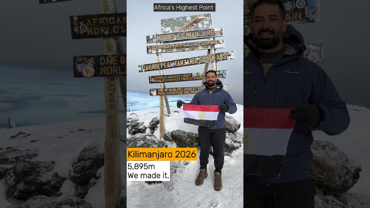 I Climbed Kilimanjaro & Carried Egypt to the Top of Africa 🇪🇬🏔️