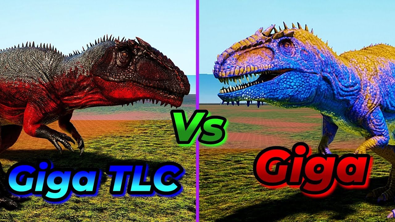 Giga TLC Mod Vs Giga | Ark Survival Ascended | Ark Battles | Gameplay | Ai Not Used