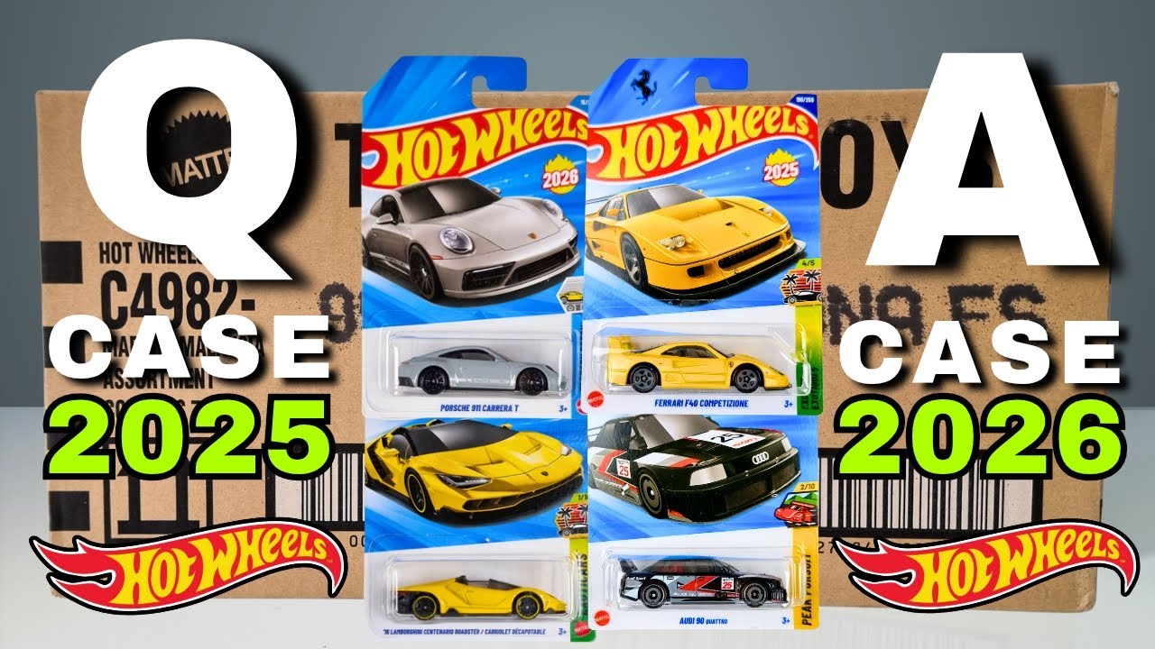 Unboxing Hot Wheels A Case 2026 and Q Case 2025