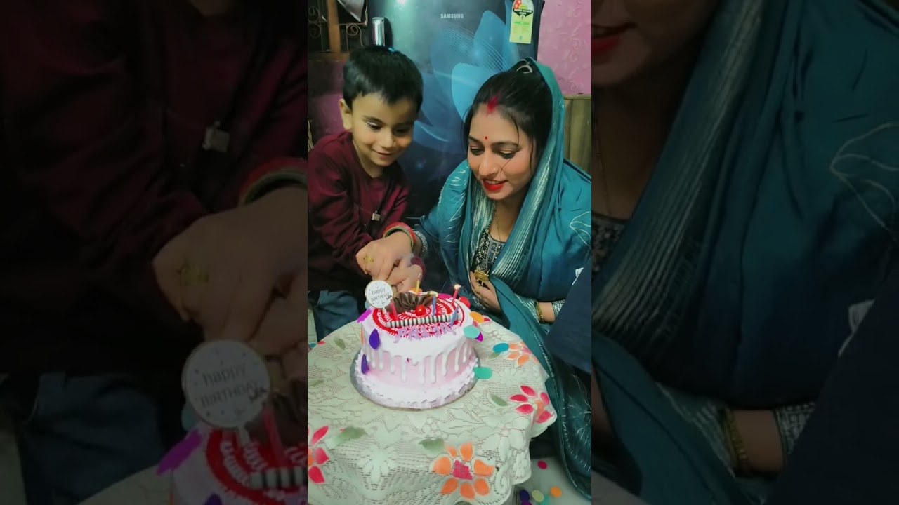 Birthday pr ye kya hua sab dekhte reh gye 🧿😮😮❤️💐 #youtubeshorts #vlog 