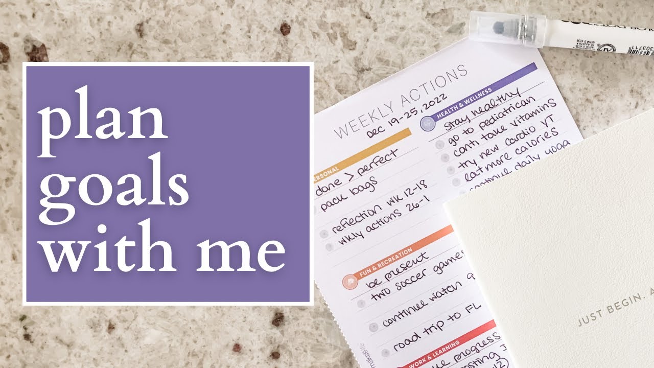 MakseLife Companion Notebook Plan with Me | Goal Setting - Weekly Actions & Reflections
