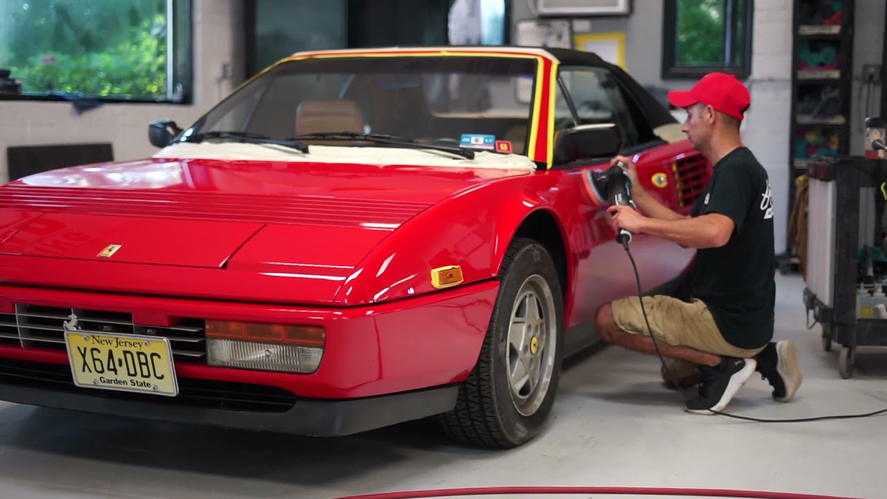Detrailing a Ferrari Mondial Cabriolet