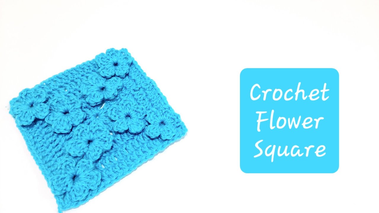 Crochet Flower Square | Crochet With Samra 