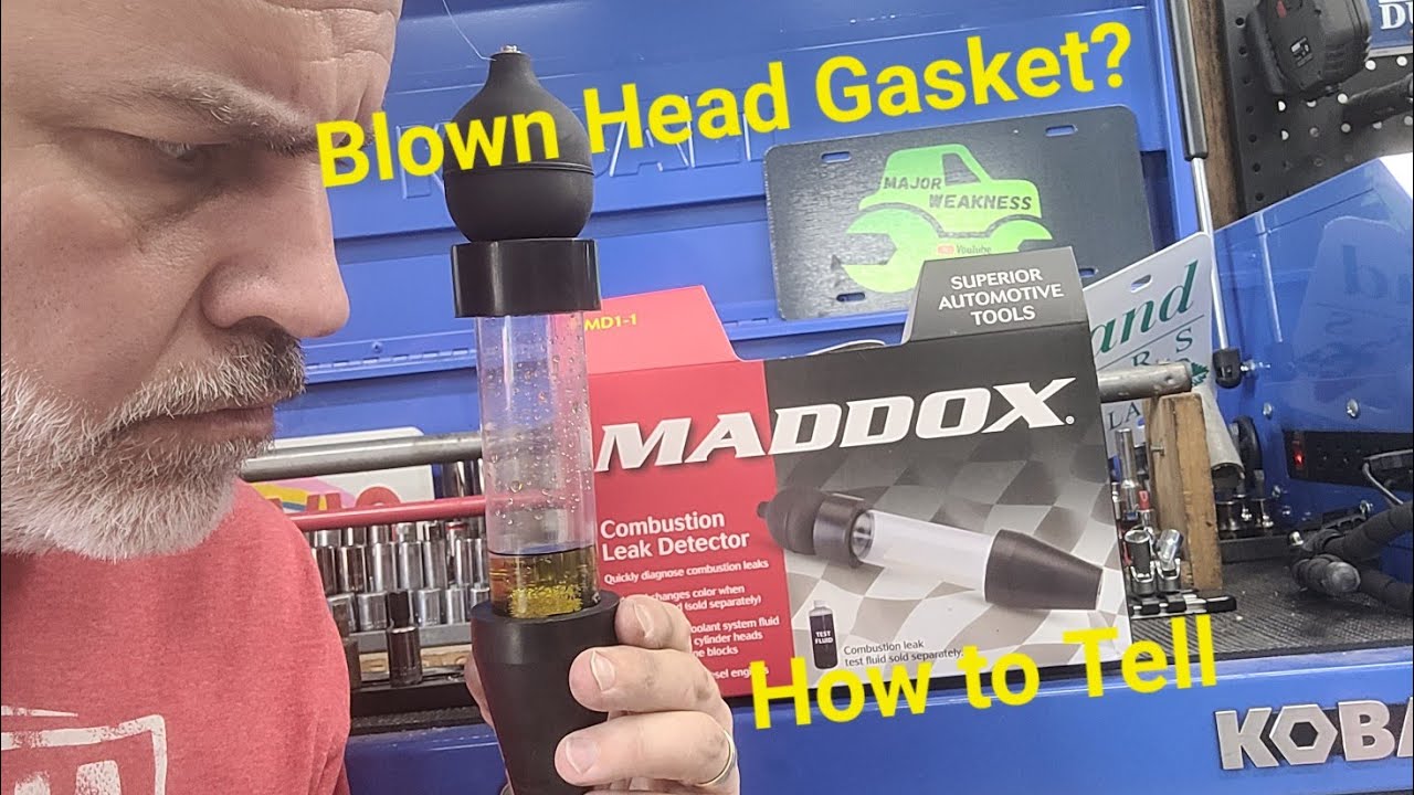 Детектор утечек продуктов сгорания от Harbor Freight by Maddox — прогорела прокладка головки блок...