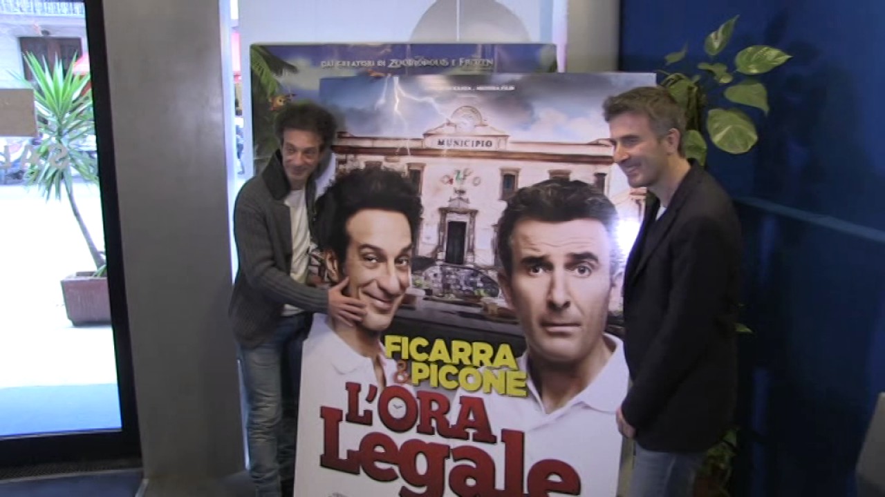 Conferenza stampa presentazione film L'Ora Legale di Ficarra e Picone anteprima a Palermo cine Arlec