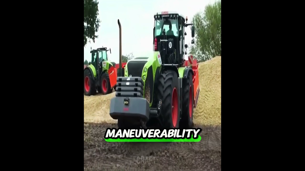 Why does this tractor go uphill faster than on flat ground? #claas #xerion