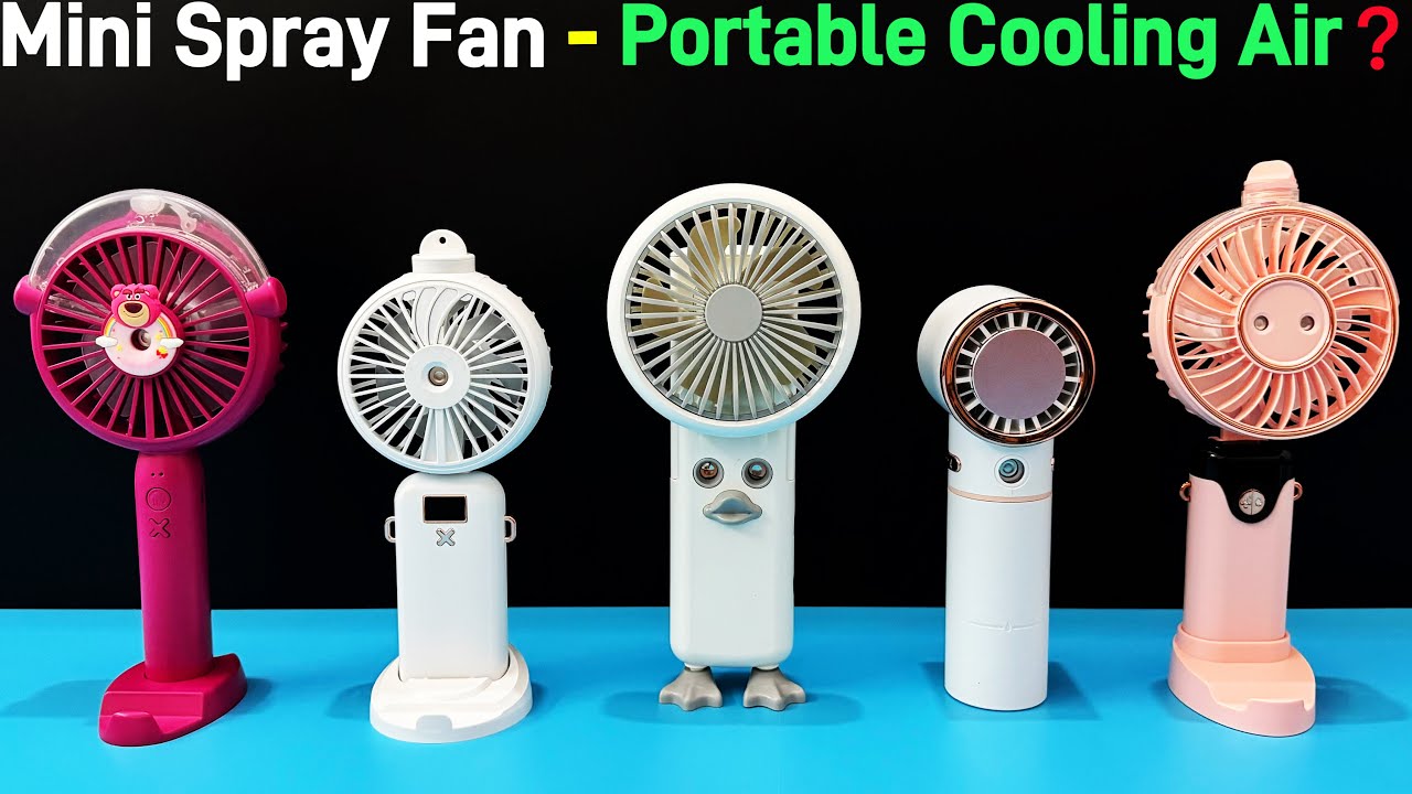 Mini Spray Fan - Portable Cooling Air. It can cool down quickly | Unboxing And Review