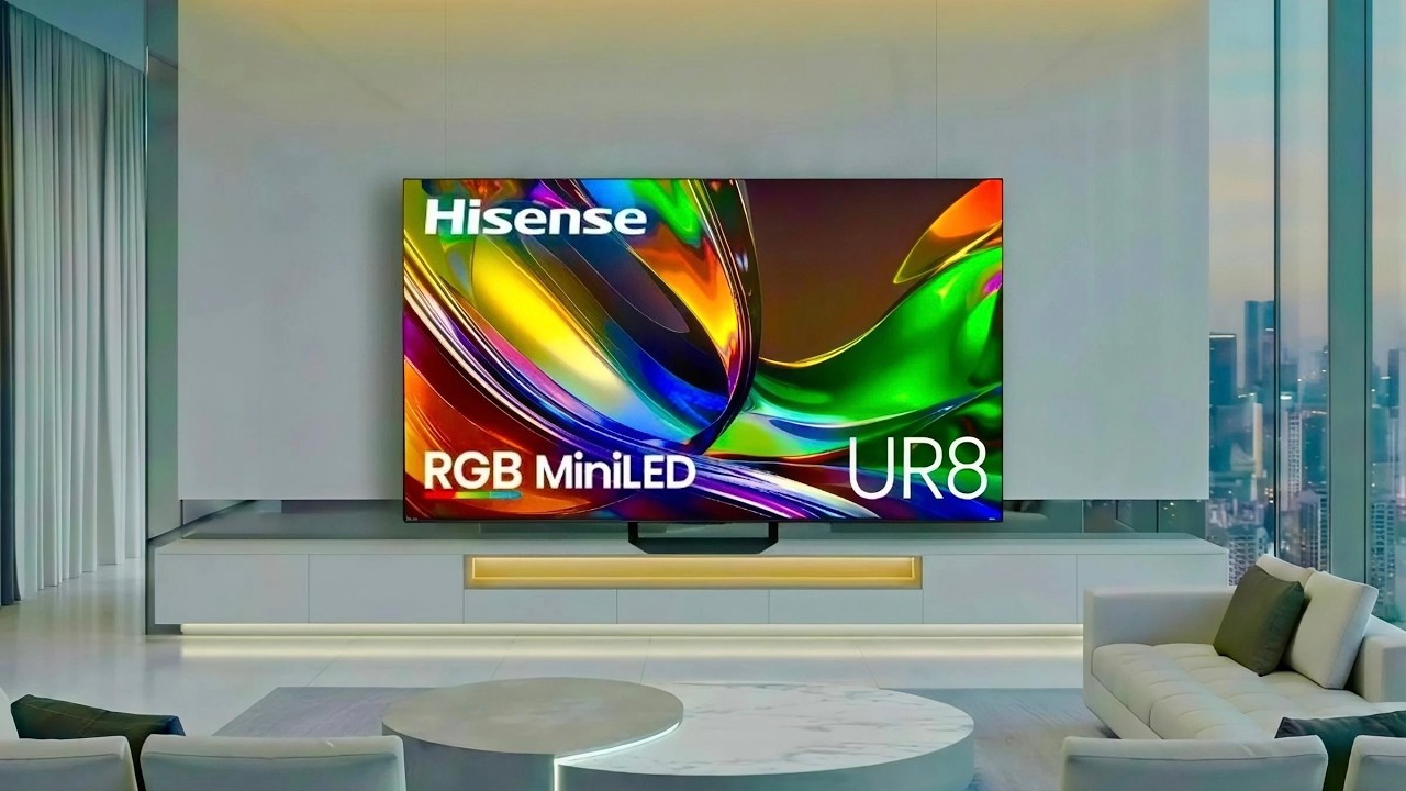 Обзор Телевизора RGB - MiniLED Hisense 55UR8S или лучшая АЛЬТЕРНАТИВА TCL C8L SQD-MiniLED!