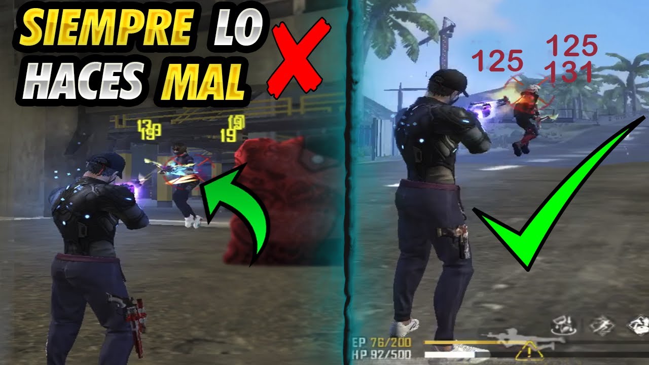 10 ERRORES que COMETES al LEVANTAR MIRA (SOLUCIONALOS) FREE FIRE 😉