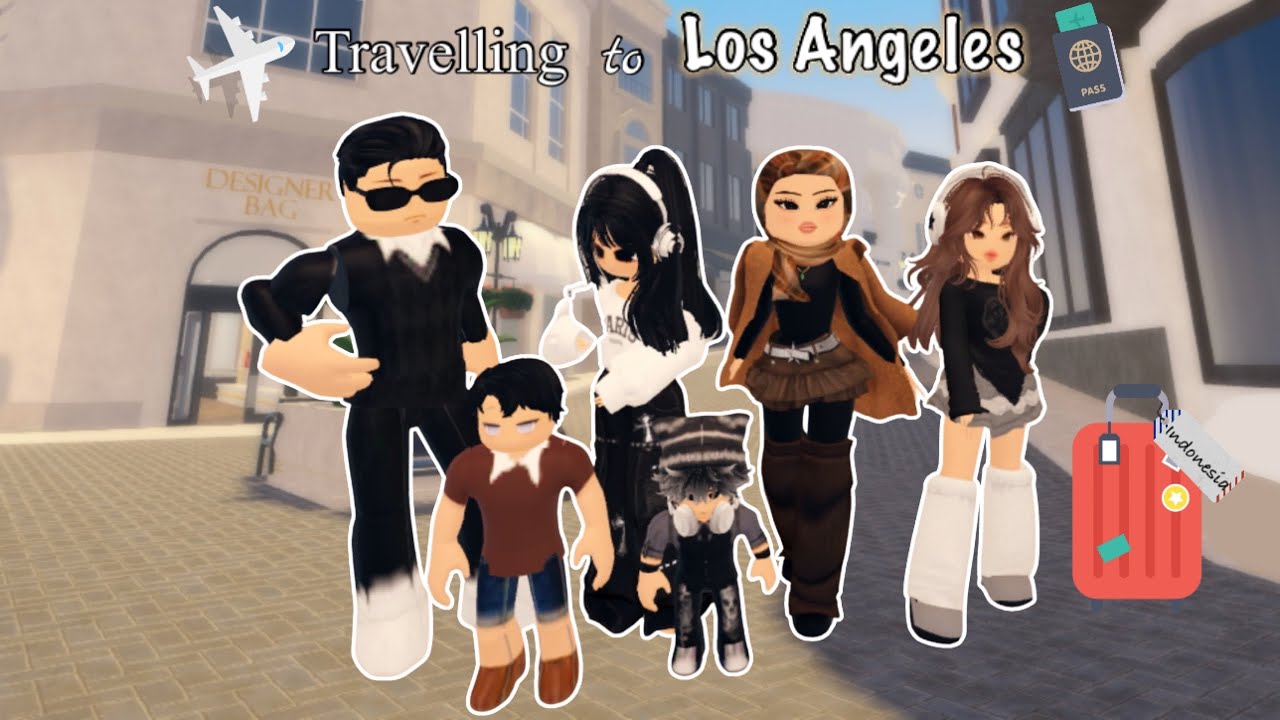 BOKIR’S FAMILY TRAVELING TO LOS ANGELES | 💖 Berry Avenue Roblox Indonesia