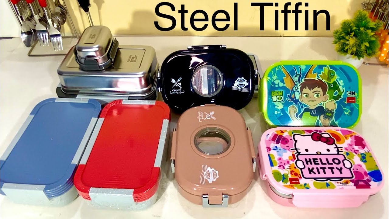 Ланч-бокс для школы TIFFIN 🍱JAYPEE из нержавеющей стали | Для школы/офиса/подарок | Герметичный, ...
