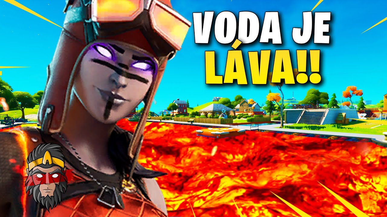 *CHALLENGE* VODA JE LÁVA VE FORTNITE!!