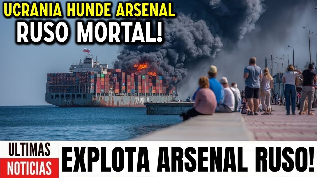 Putin jura venganza con l&aacute;grimas! Ucrania hunde millones de toneladas de mortales proyectiles rusos!
