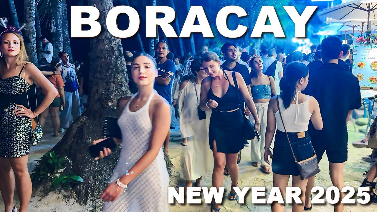 BORACAY NEW YEAR 2025: The Beach Becomes the Biggest New Year Party Scene and Fireworks!! 🎉✨