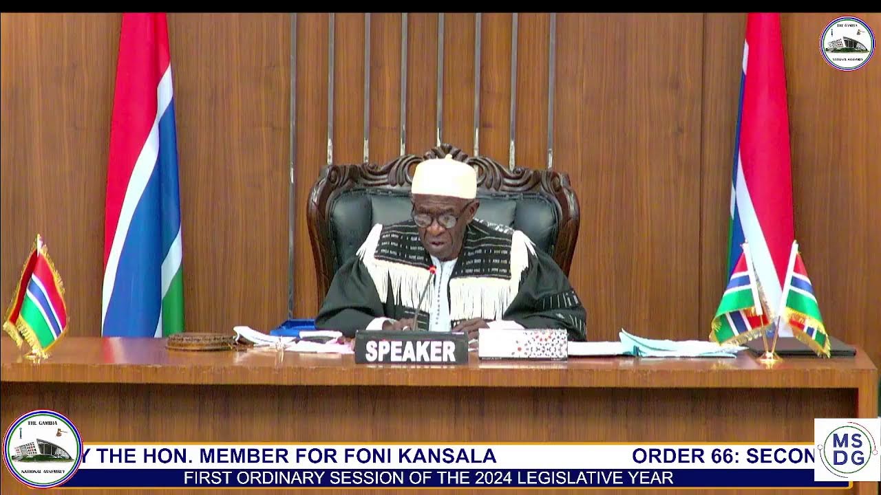 BANJUL: First Ordinary Session In The 2024 Legislative Year - Sitting of Monday 18th March.