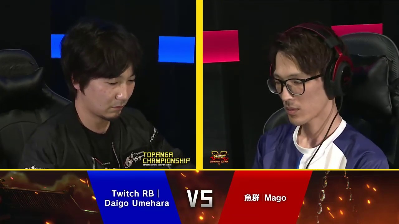 Topanga Championship Finals - Daigo (Guile) vs Mago (Karin) - Street Fighter 5 Champion Edition