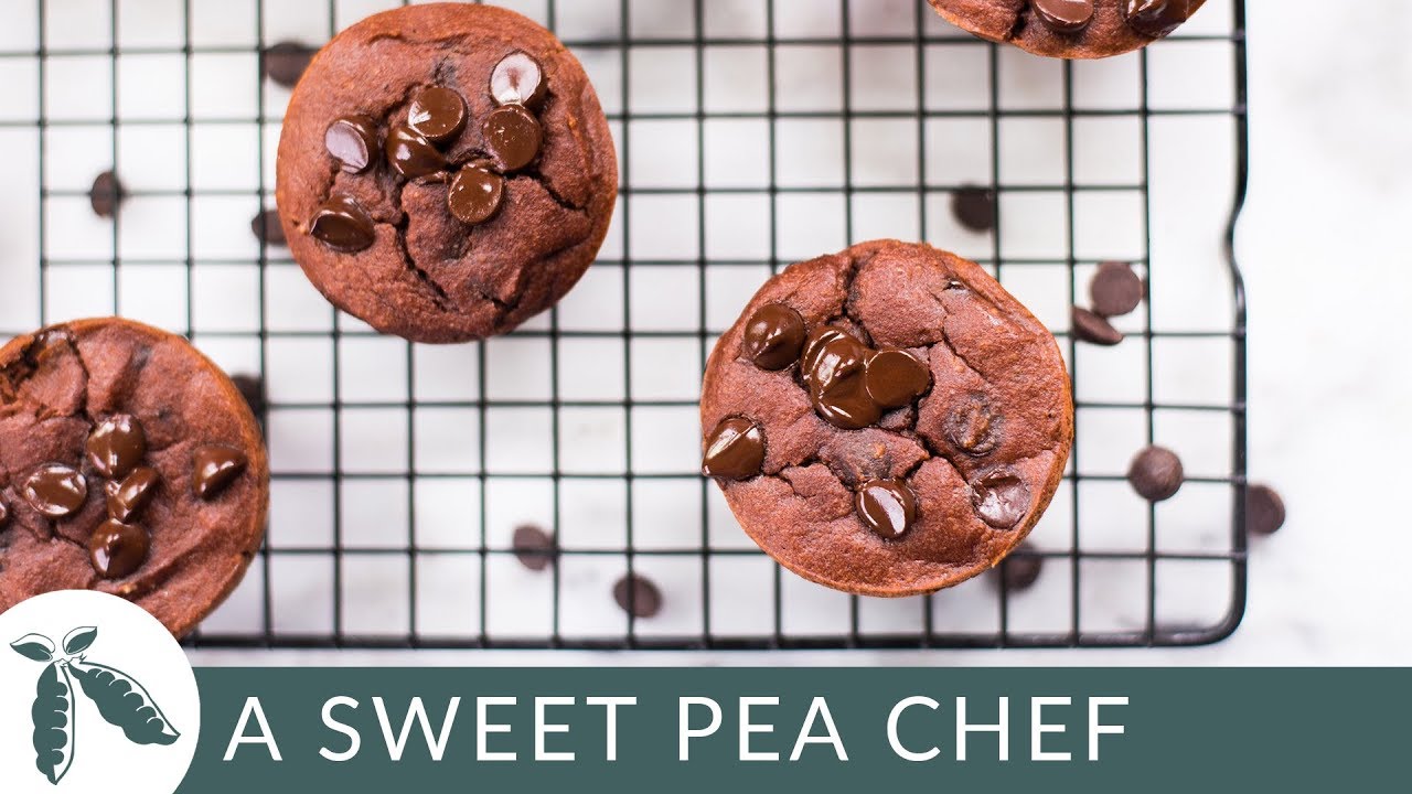 9-Ingredient Blender Chocolate Muffins | Paleo and Gluten-Free! | A Sweet Pea Chef