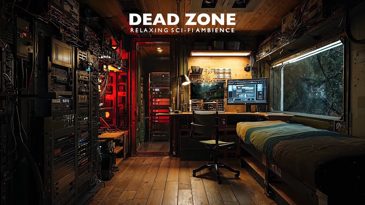 DEAD Zone Outpost | Sci-Fi Rain Ambience in Isolation for Focus & Sleep 4K