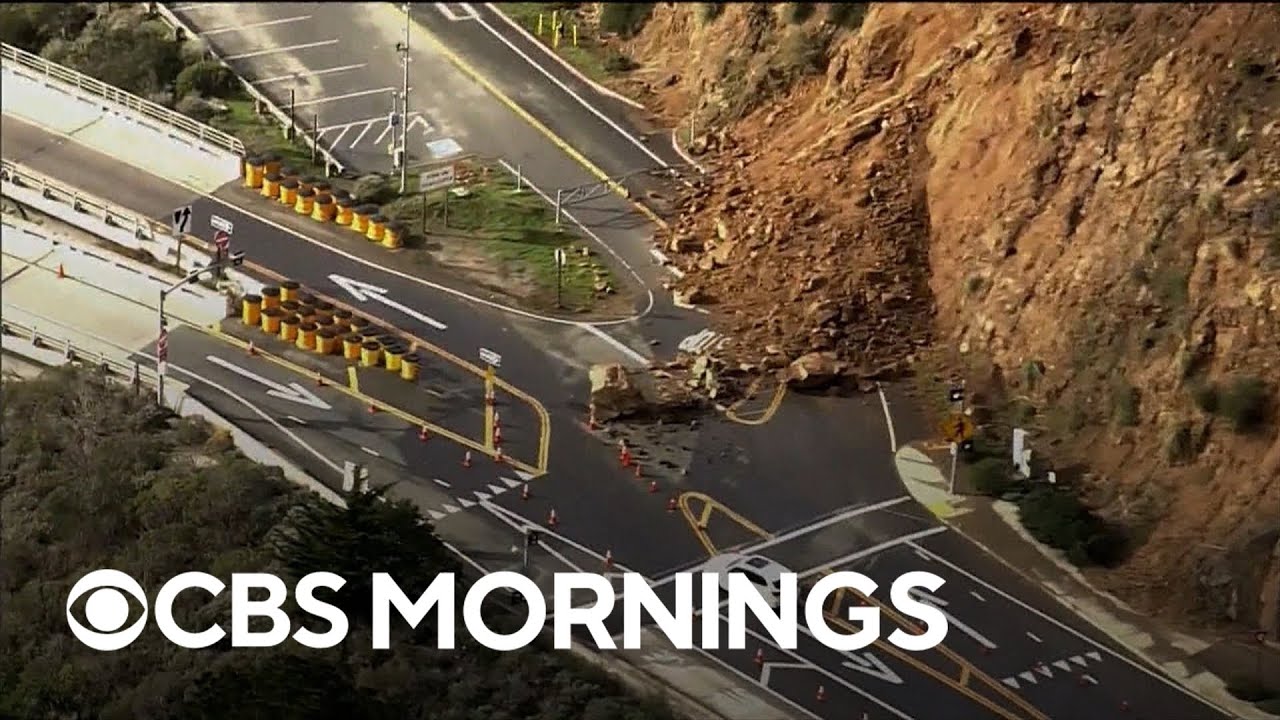 California's torrential series of storms result in hundreds of landslides