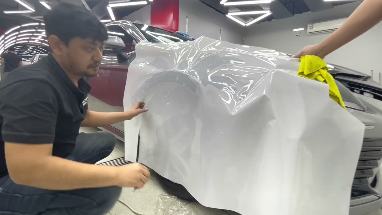 How to wrap lights,Fenders & Hood on a Camry Car Using PPF