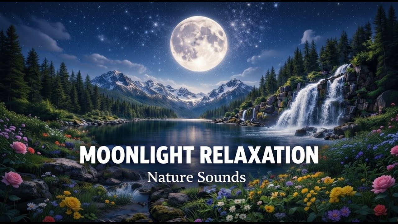 Moonlight Relaxation 🌙 | Deep Nature Sounds for Sleep, Stress Relief & Peace