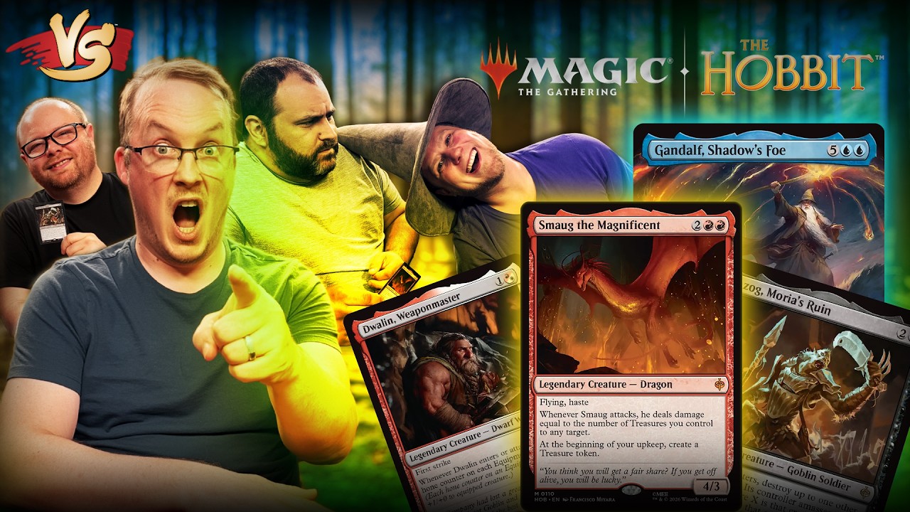 Middle-earth battle royal! | Commander VS | Magic the Gathering the Hobbit game play