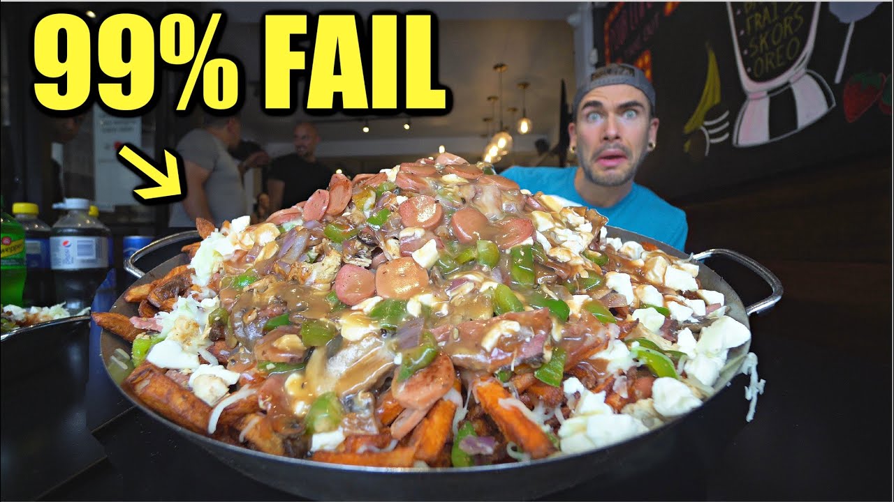 “YOU WON’T WIN” 15LB POUTINE CHALLENGE WITH NO WINNERS IN 10 YEARS!