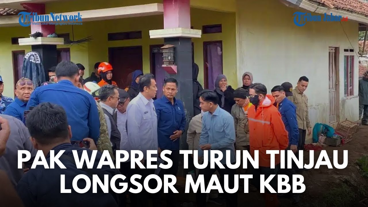 BREAKING NEWS! Wapres Gibran Tiba di Lokasi Longsor Cisarua Bandung Barat, Cek Titik yang Tertimbun