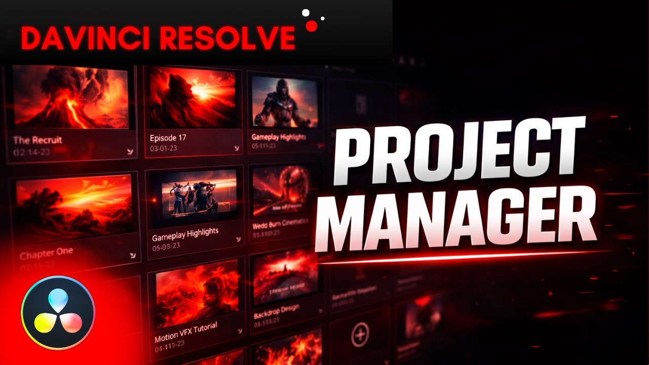 First Step in DaVinci Resolve – Project Manager and Interface Explained