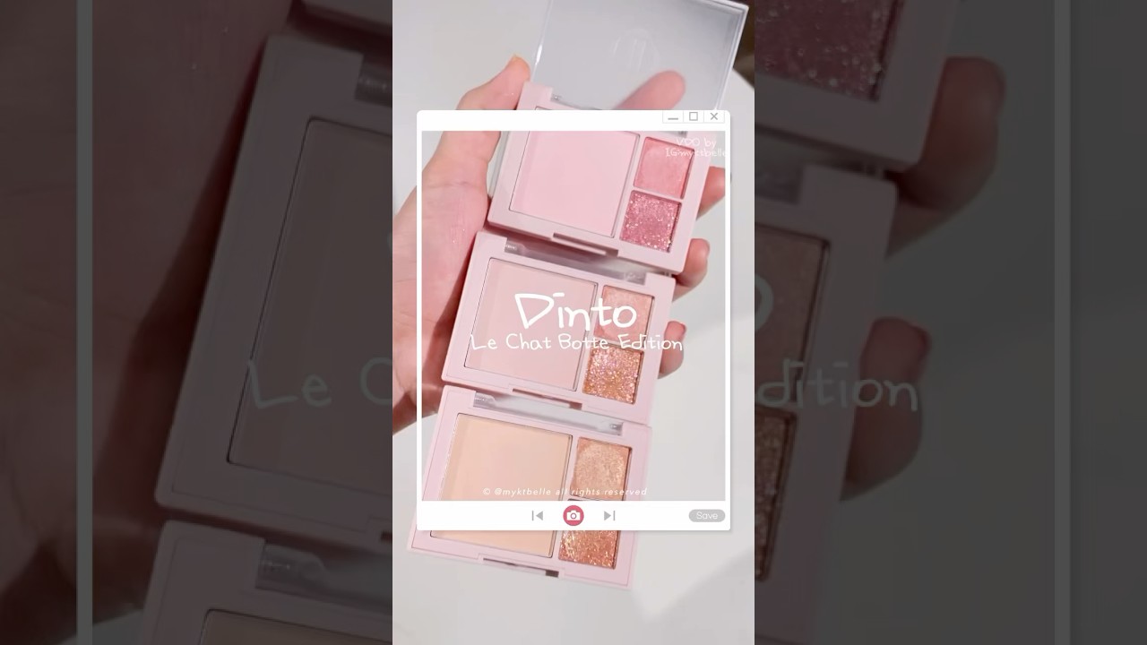#Dinto Le Chat Botte Edition Chee & Eye พาเลทหวายละมุน | myktbelle #makeup #palette #딘토 #พาเลท