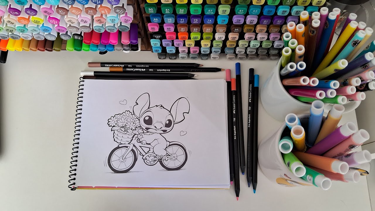 Colorindo livro do Stitch #9 🎨 👩‍🎨