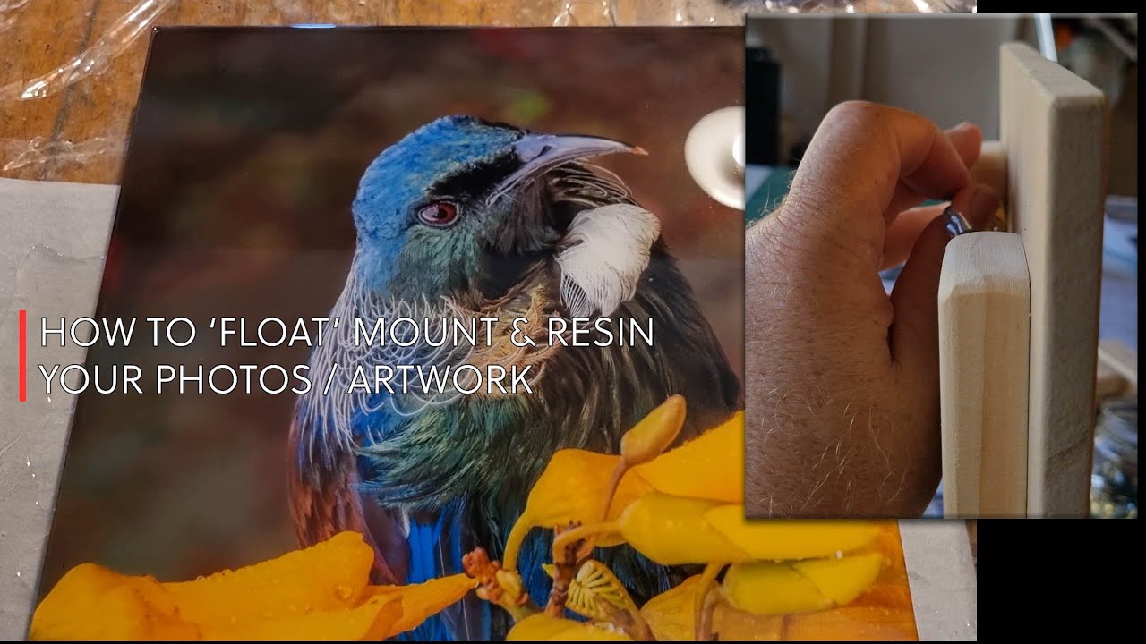 How I float mount and resin photos