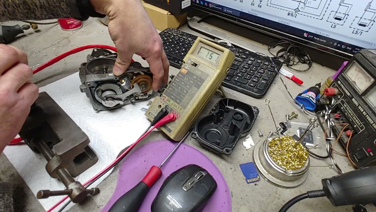 Mercedes C220 throttle body repaired. Bench test 0011410225