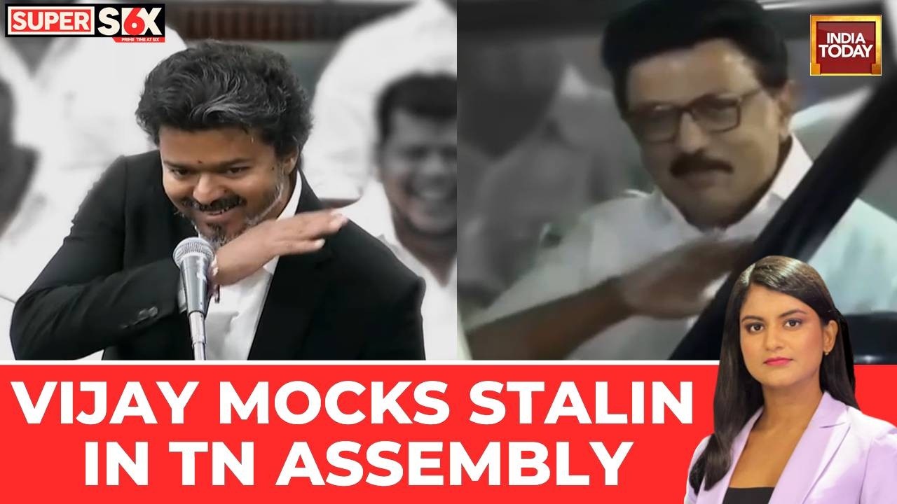 Viral Video: Tamil Nadu CM Vijay Mocks MK Stalin In Assembly Amid Walkout Over Corruption Charges