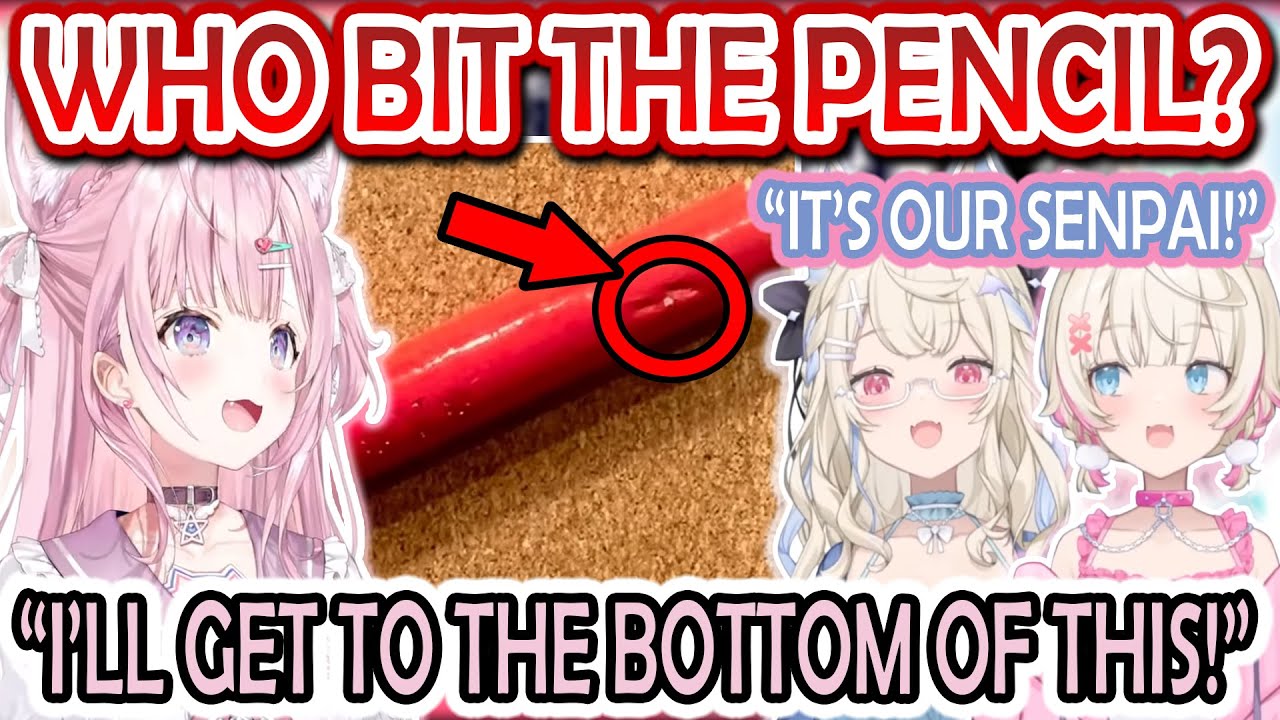 Koyori Turns Detective After FUWAMOCO Discover Someone Bit the Studio Pencil