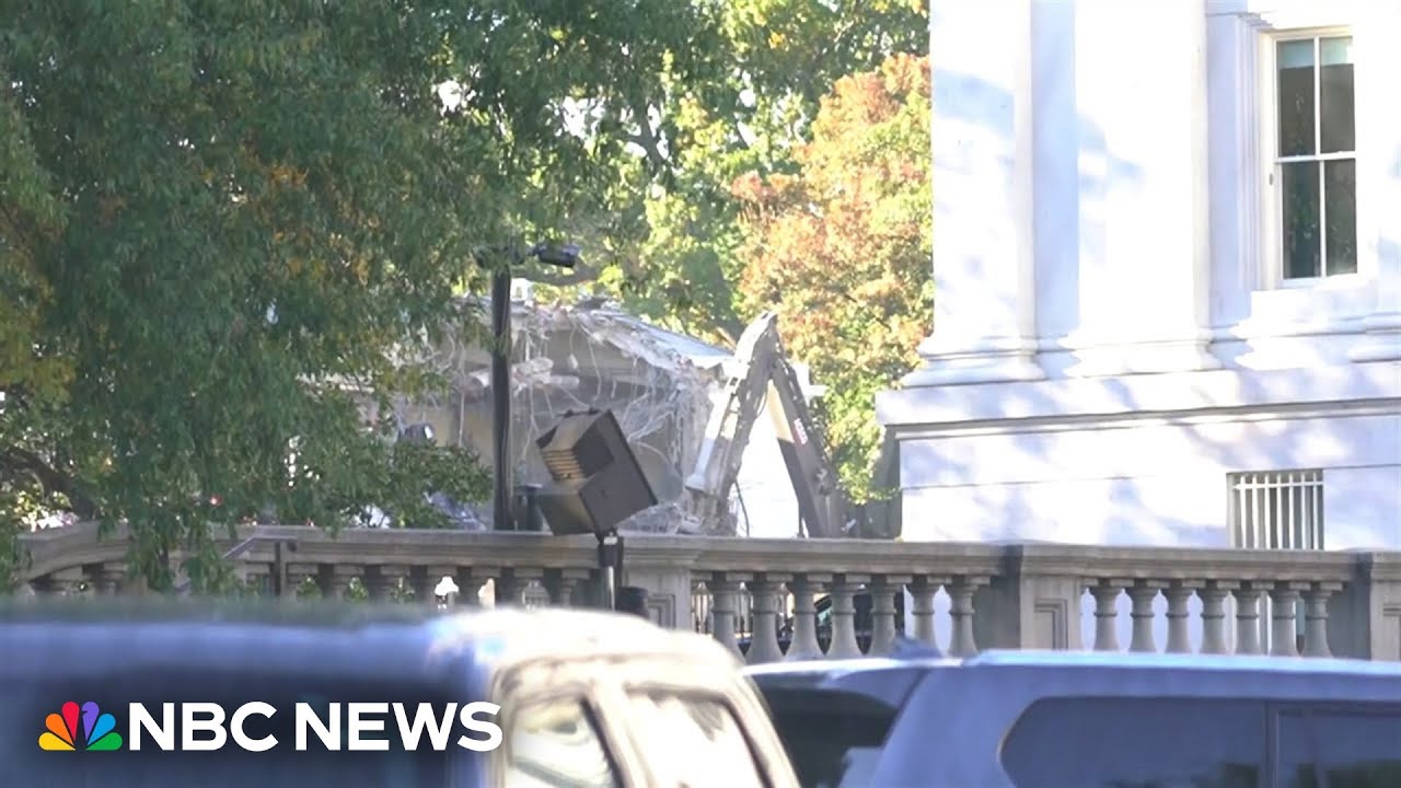 White House begins demolitions for Trump's new ballroom