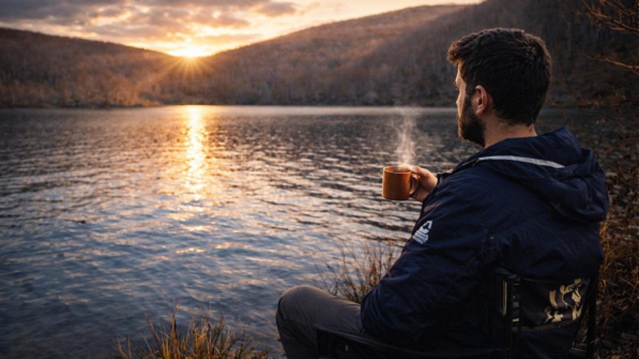 Silent Lakeside Camping | Fishing, Tea & Slow Living
