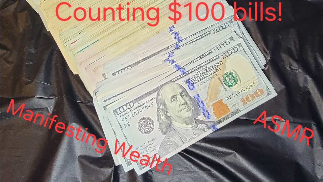 Money count- $2000+| manifest money| ASMR| 