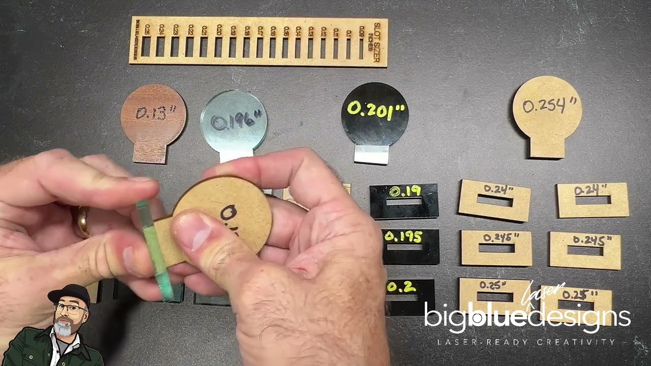 Determining Slot Size and Adjusting for Kerf Using a Slot Sizer