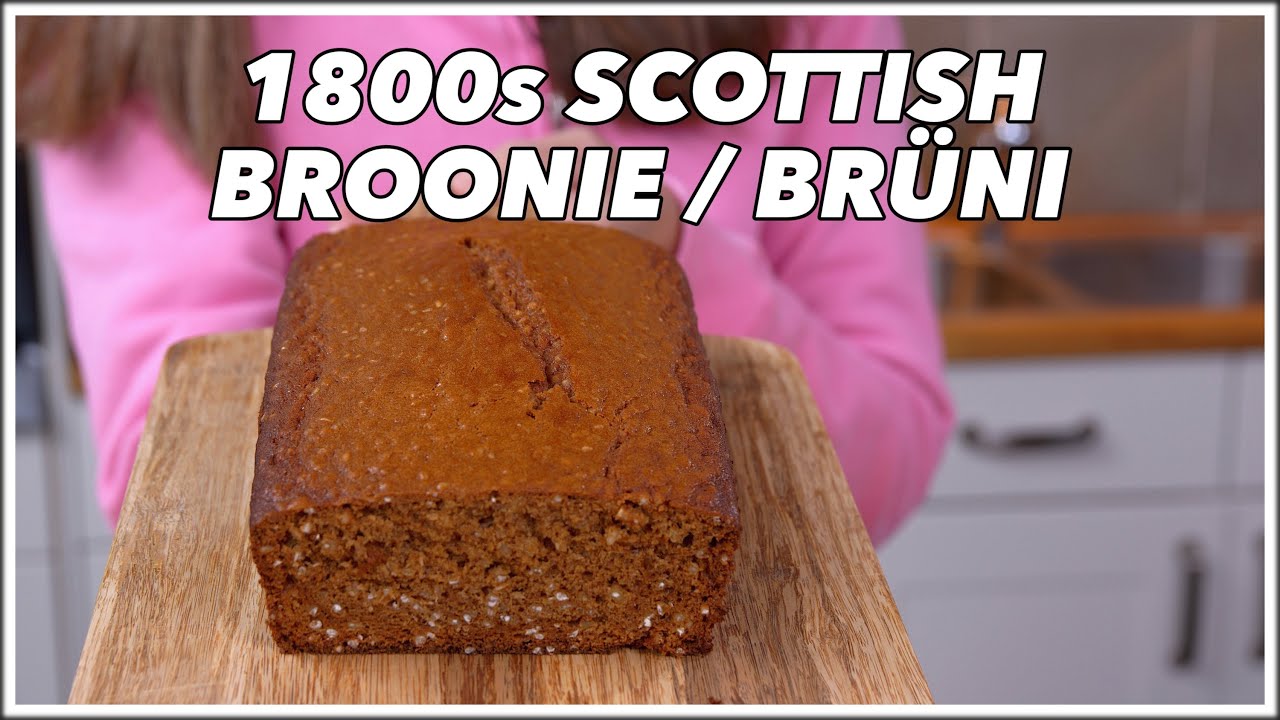 1800s Scottish Broonie  / Brüni Recipe - Orkney Oatmeal Gingerbread - Old Cookbook Show