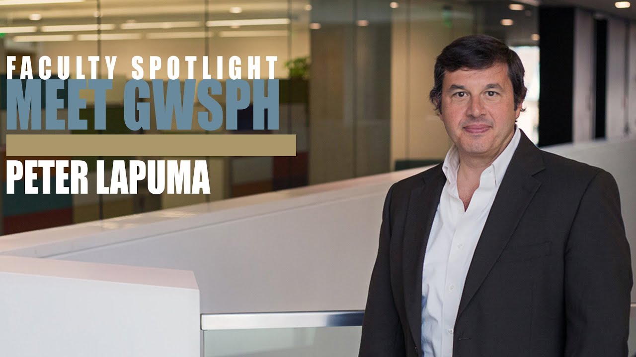 GWSPH Faculty Spotlight - Peter LaPuma