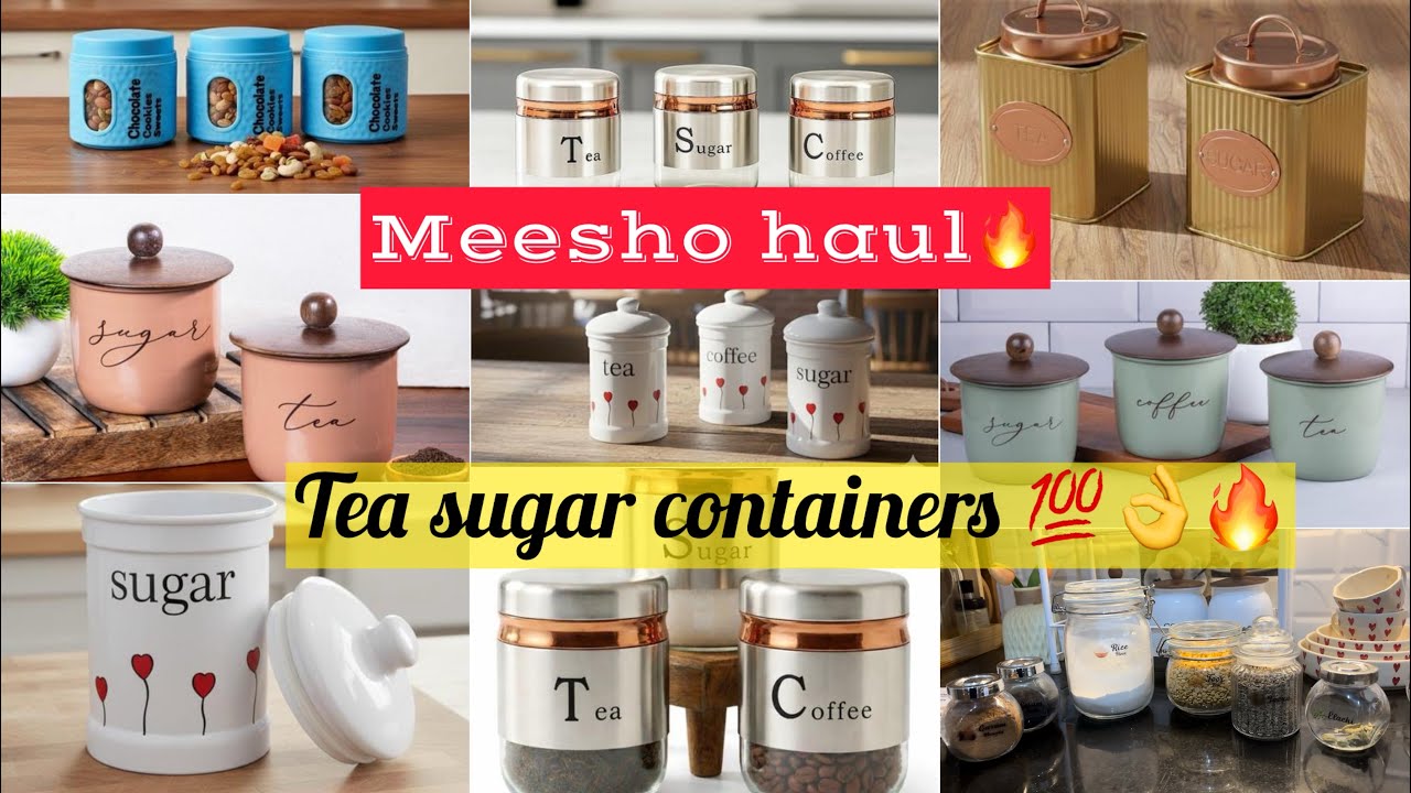 Meesho haul 🔥| Meesho kitchen containers | Meesho tea sugar containers👌💯| @meeshoapp #meeshofinds